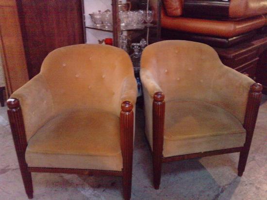 fauteuils tonneau art déco ( vendu )